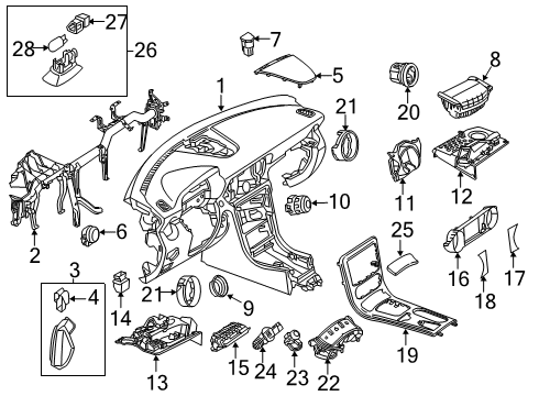 2017 Mercedes-Benz SLC300 Gauges Diagram