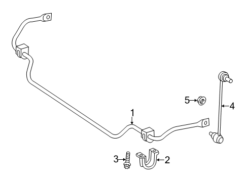 2018 Mercedes-Benz SLC43 AMG Stabilizer Bar & Components Diagram 2