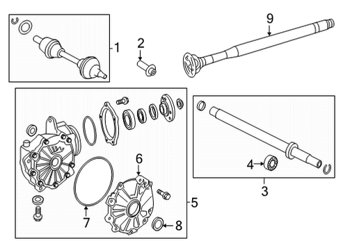 2021 Mercedes-Benz GLC300 Front Axle & Carrier Diagram 2