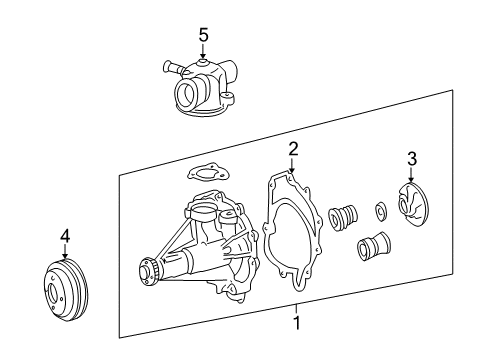 1997 Mercedes-Benz E420 Water Pump Diagram