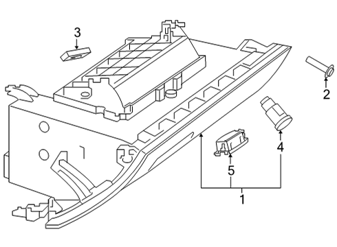 2023 Mercedes-Benz GLB250 Glove Box Diagram