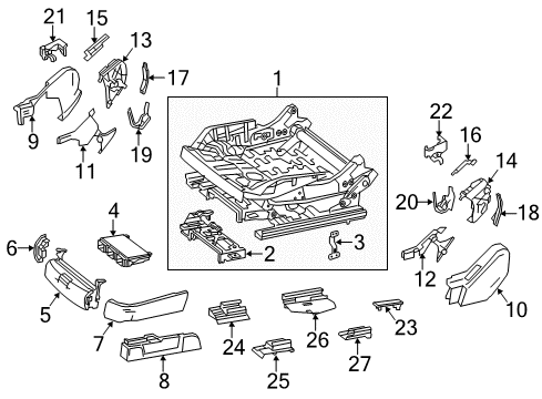 2020 Mercedes-Benz S560 Tracks & Components Diagram