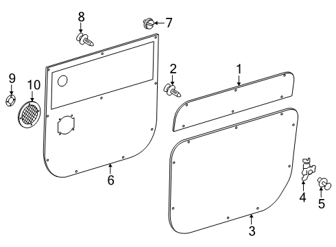 2024 Mercedes-Benz eSprinter Interior Trim - Side Door