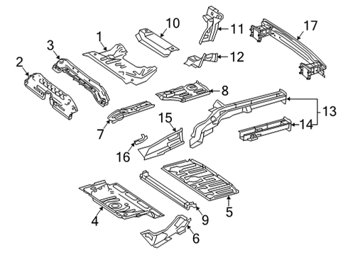 2025 Mercedes-Benz GLA250 Rear Floor & Rails
