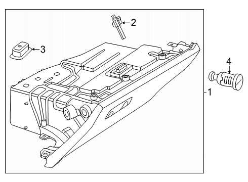 2025 Mercedes-Benz GLC63 AMG S E Performance Glove Box Diagram 2