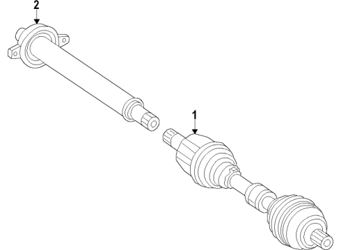 2023 Mercedes-Benz GLB250 Front Axle Diagram
