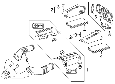 2013 Mercedes-Benz C63 AMG Filters Diagram