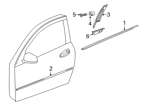 2014 Mercedes-Benz C250 Exterior Trim - Door