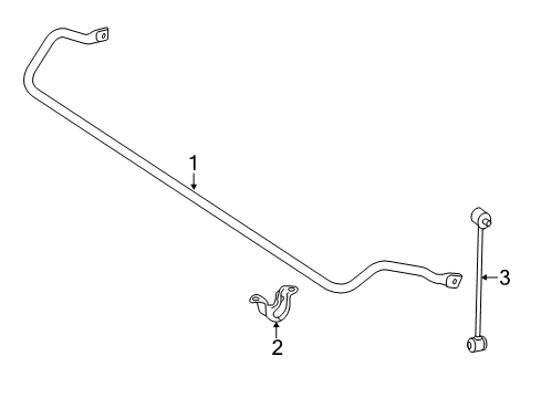 2012 Mercedes-Benz SLK55 AMG Stabilizer Bar & Components Diagram 4