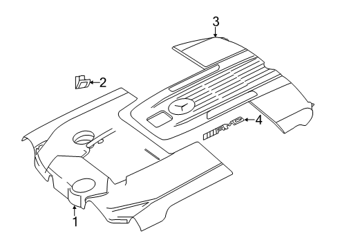 2013 Mercedes-Benz SL65 AMG Engine Appearance Cover