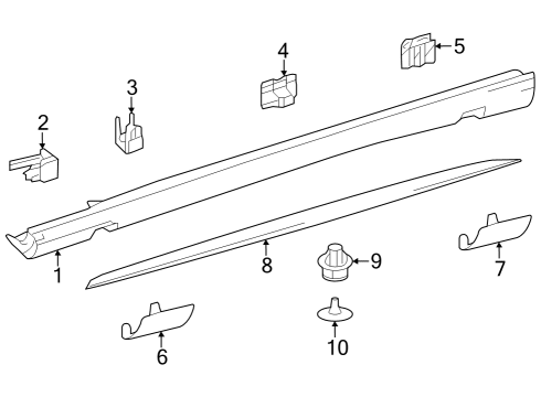 2014 Mercedes-Benz E250 Exterior Trim - Pillars