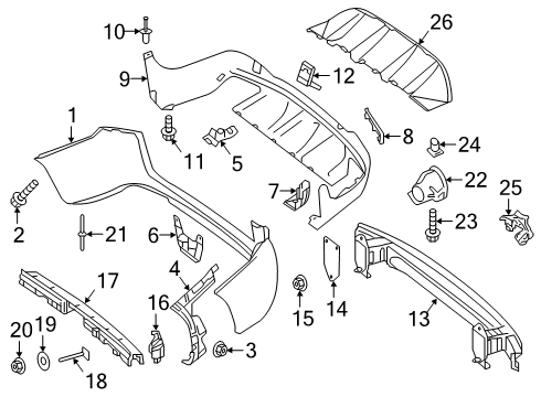2018 Mercedes-Benz GLC63 AMG Bumper & Components - Rear