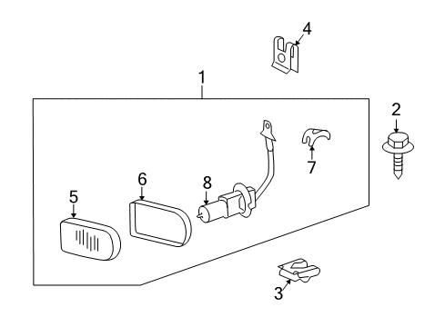2009 Mercedes-Benz SL550 Fog Lamps Diagram