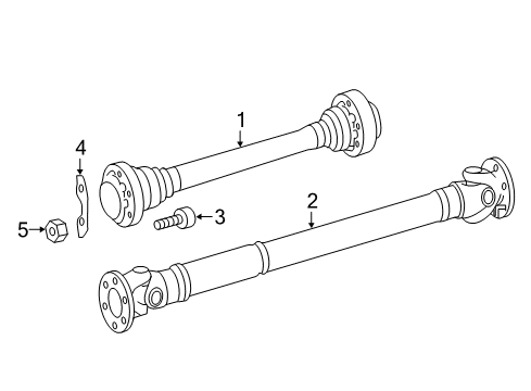 2006 Mercedes-Benz G500 Drive Shaft - Front