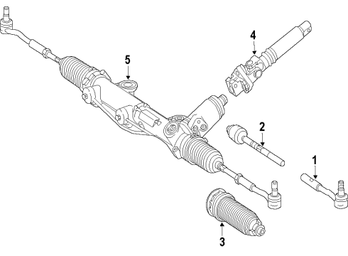 2016 Mercedes-Benz SLK300 Steering Gear & Linkage