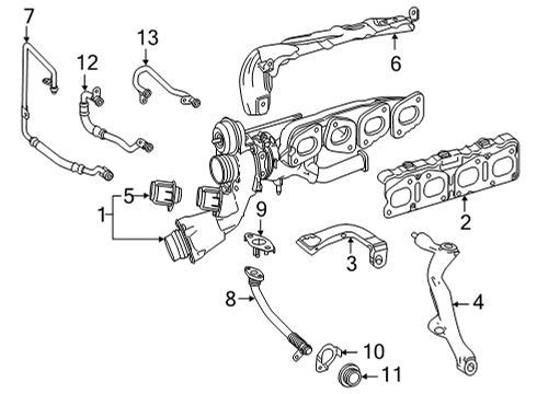 2021 Mercedes-Benz E350 Turbocharger Diagram