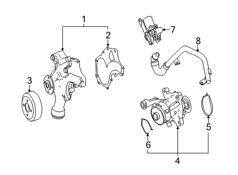 2013 Mercedes-Benz C63 AMG Water Pump Diagram