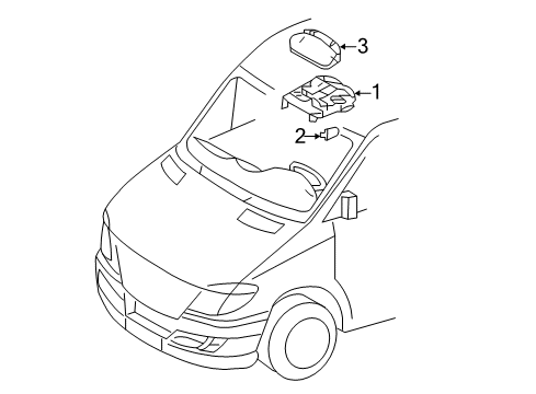 2016 Mercedes-Benz Sprinter 2500 Overhead Console