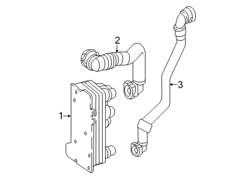 2018 Mercedes-Benz GLC300 Trans Oil Cooler Diagram