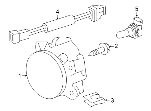2007 Mercedes-Benz CLS550 Fog Lamps Diagram