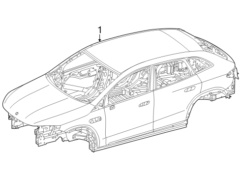 2024 Mercedes-Benz EQE 350+ SUV Body Shell
