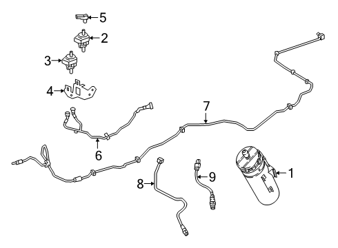 2024 Mercedes-Benz G63 AMG Emission Components Diagram