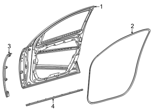 2025 Mercedes-Benz GLS450 Door & Components