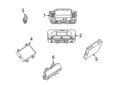 2025 Mercedes-Benz GLS450 Electrical Components - Console