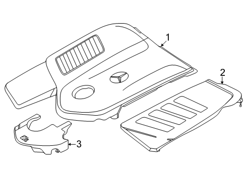 2025 Mercedes-Benz CLE300 Engine Appearance Cover