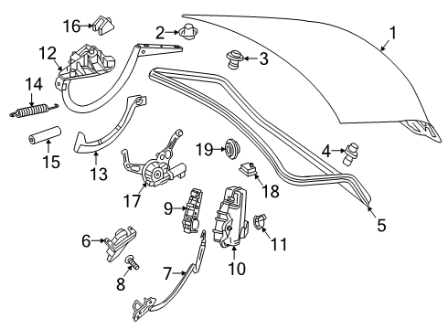 2020 Mercedes-Benz CLS450 Trunk Diagram
