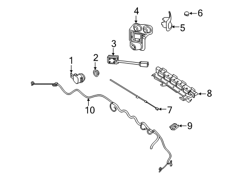 2024 Mercedes-Benz CLA250 Electrical Components - Rear Bumper