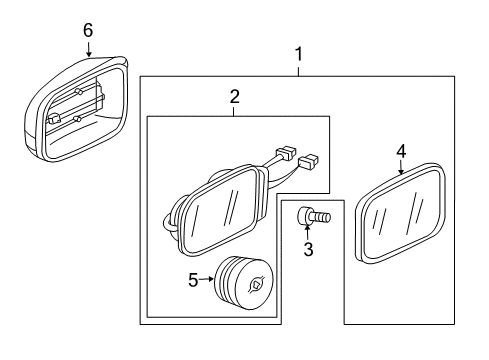 2001 Mercedes-Benz S430 Mirrors Diagram