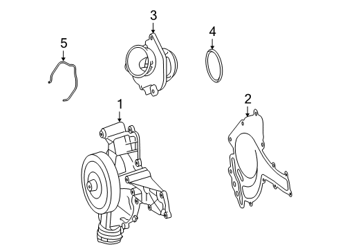2011 Mercedes-Benz ML550 Water Pump