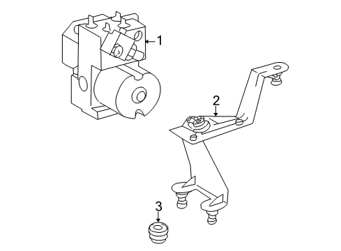 2004 Mercedes-Benz S500 ABS Components Diagram