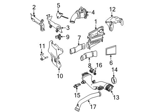 2007 Mercedes-Benz E320 Filters Diagram