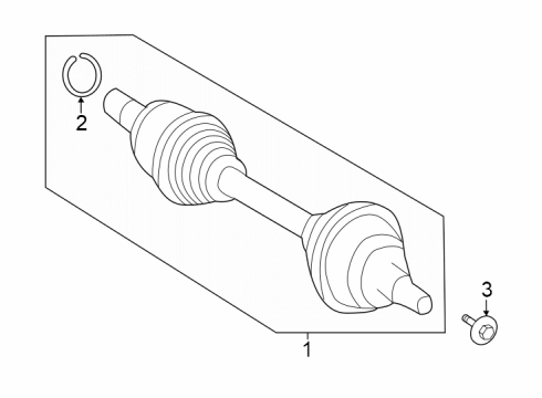 2025 Mercedes-Benz EQE 500 Drive Axles - Front