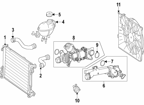 2016 Mercedes-Benz SLK300 Water Pump