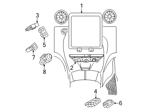 2024 Mercedes-Benz AMG GT 55 Electrical Components - Console