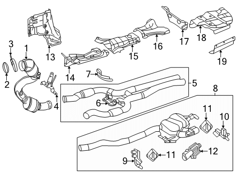2024 Mercedes-Benz AMG GT 55 Exhaust Components