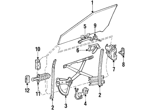 1994 Mercedes-Benz E320 Door Diagram