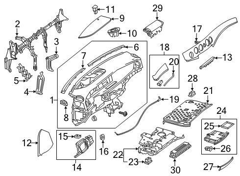 2020 Mercedes-Benz S560 Instrument Panel Diagram