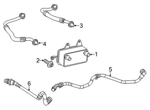 2021 Mercedes-Benz GLC300 Trans Oil Cooler Diagram