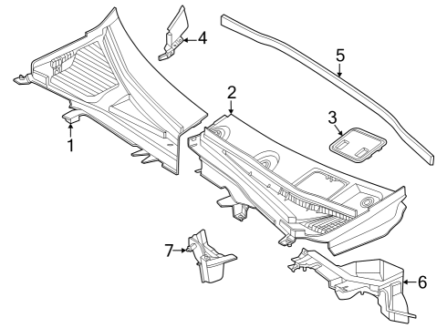 2023 Mercedes-Benz EQS 580 SUV Cowl Diagram 3