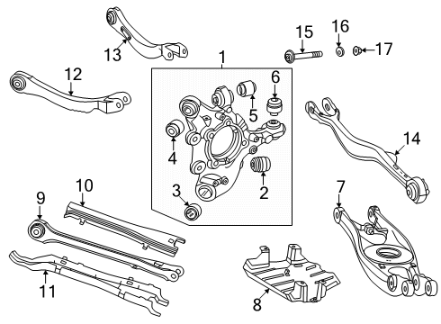 2025 Mercedes-Benz CLE300 Rear Suspension Components