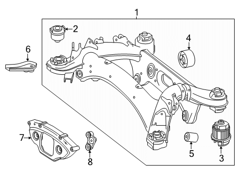 2025 Mercedes-Benz AMG GT 63 S E Performance Suspension Mounting - Rear