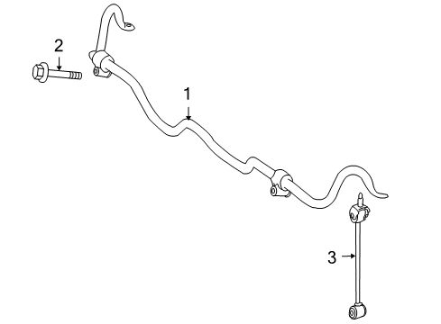 2013 Mercedes-Benz S400 Stabilizer Bar & Components Diagram