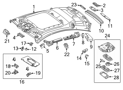 2022 Mercedes-Benz E53 AMG Cowl Grille Grommet Diagram for 000-991-28-95
