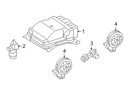 2025 Mercedes-Benz CLA35 AMG Air Bag Components