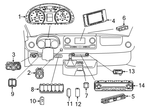 2019 Mercedes-Benz Sprinter 3500 Heated Seats Diagram