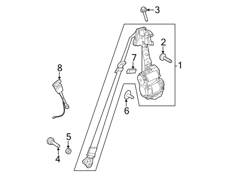 2023 Mercedes-Benz SL43 AMG Seat Belt